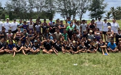 Junior Rugby League Skills Clinic in Rarotonga